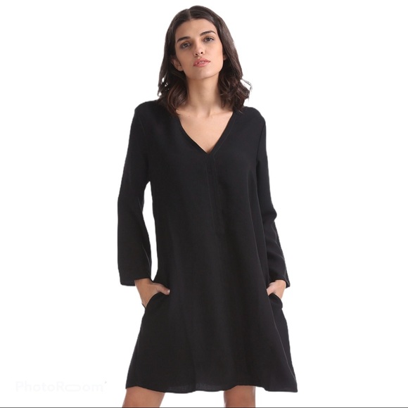 Gap V-Neck Swing Dress - Picture 1 of 7